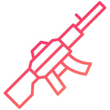 Silah. Web simgesi basit illüstrasyon