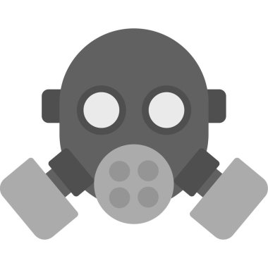 Zehirli duman düz vektör simgesi