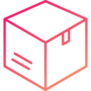 kutu simgesi vektör illüstrasyonu