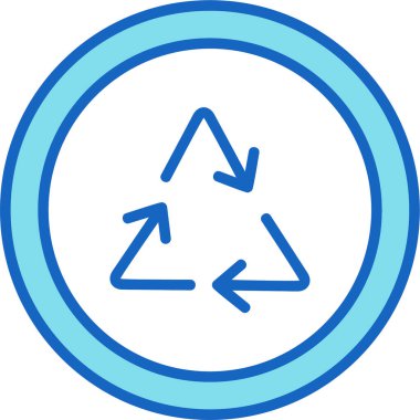 Geri dönüşüm simgesi vektör resimlemesi