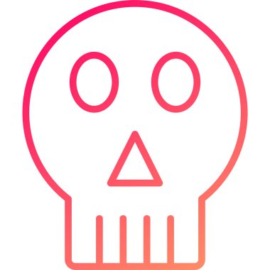 Kafatası. Web simgesi basit tasarım