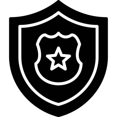 kalkan simgesi, vektör illüstrasyonu