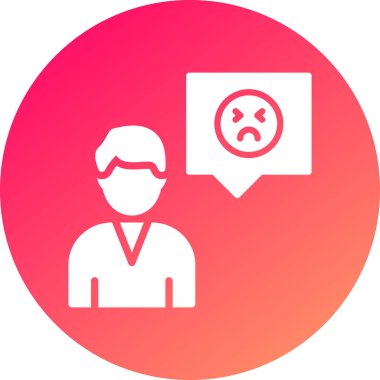 üzgün yüz simgesi vektör illüstrasyonu