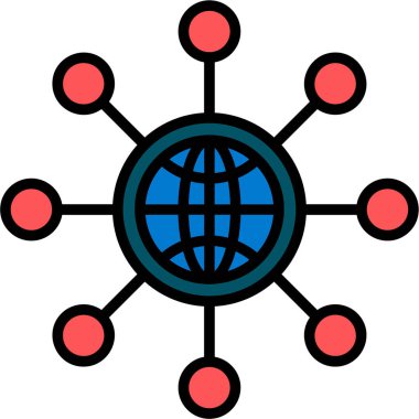 ağ bağlantısı genel simgesi