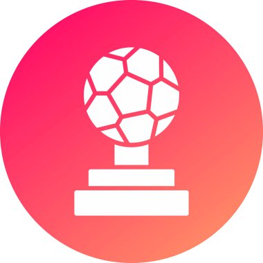 Beyaz arkaplanda kırmızı top simgesi