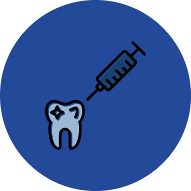 Modern b 'nin vektör illüstrasyonu şırınga ikonundan yoksun