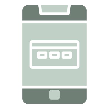 cep telefonu simgesi, düz tasarım