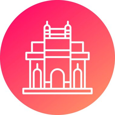 Cami simgesi vektör illüstrasyonu