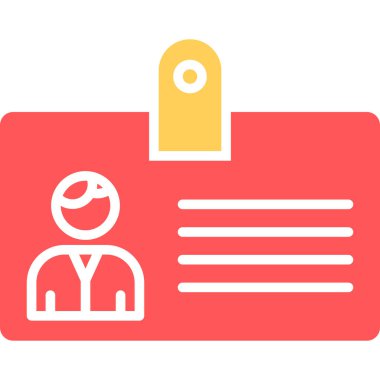 Kimlik kartı. Basit resimleme