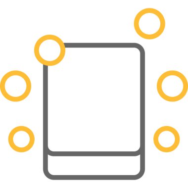 ekran ve vektör illüstrasyonlu dijital tablet