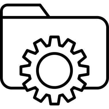 dişli simgesi vektör illüstrasyonu