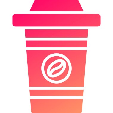 Kahve bardağının vektör simgesi