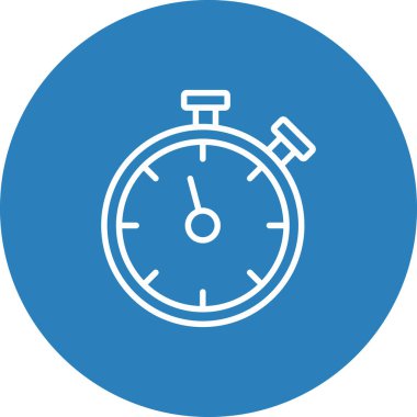 vektör Saat düz simgesi