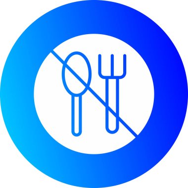 Çatal bıçak ikonu vektör illüstrasyonu