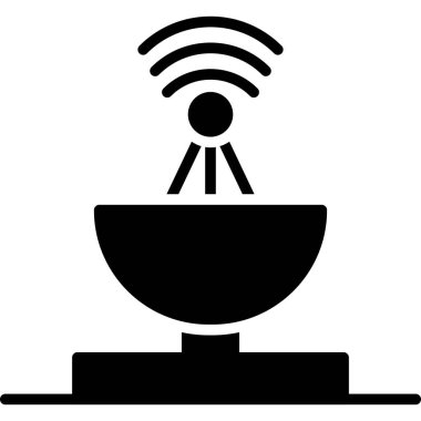 Kablosuz. Web simgesi basit tasarım