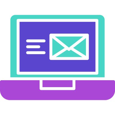 ileti ikonu vektör illüstrasyonu