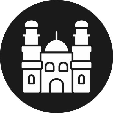 Cami simgesinin vektör illüstrasyonu