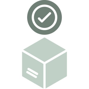 kutu vektör simgesi modern basit vektör illüstrasyonu