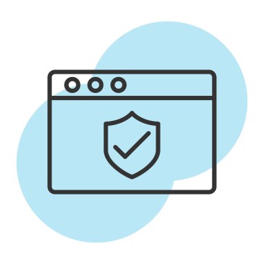 Beyaz arkaplan vektör illüstrasyonunda geliştirme için web simgesi