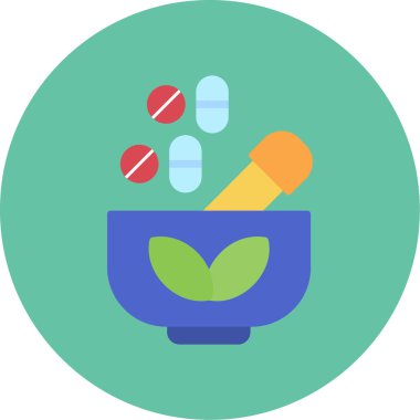 Eczane tıbbı sade bir sağlık ikonu