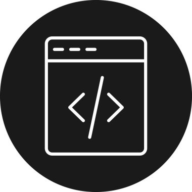 Web Kodlaması Basit Vektör Simgesi ResmiComment
