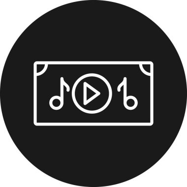 Müzik çalar simgesi, basit biçim