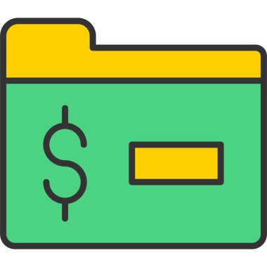 Dolar simgesi vektör illüstrasyonu