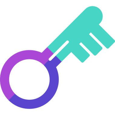 Anahtar. Web simgesi basit illüstrasyon