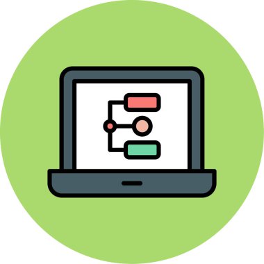 şebeke. Web simgesi basit illüstrasyon