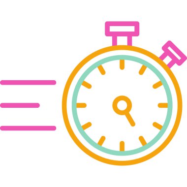 Saat simgesi, vektör illüstrasyonu