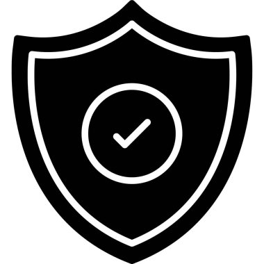 Kalkan vektör satırı simgesi