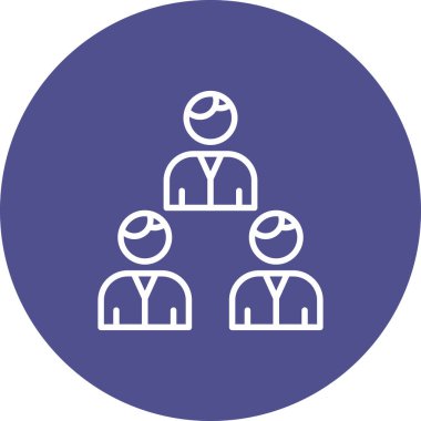 İş insanlarının vektör illüstrasyonu, simge kavramı