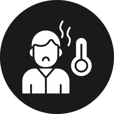 Adam kulaklık ile vektör çizim