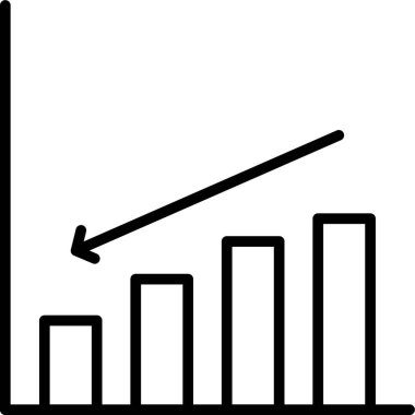 grafik grafik simgesi. Web için grafik vektör simgelerinin özet çizimi