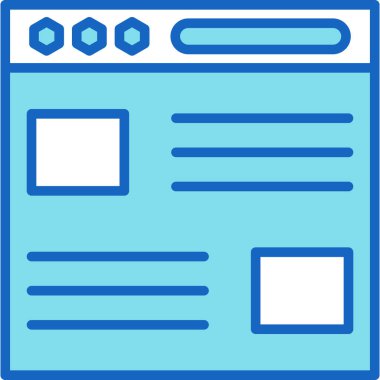 Web arayüzü geliştirme simgesi - taslak biçimi