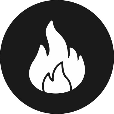 şenlik ateşi ikonu vektör illüstrasyonu