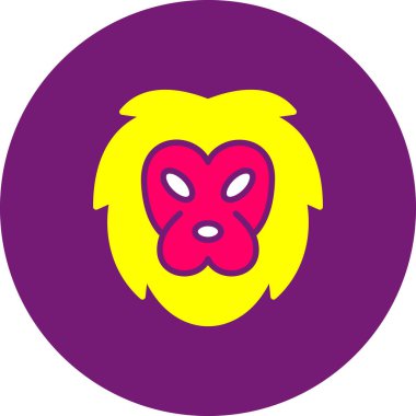 Hayvan. Web simgesi basit illüstrasyon