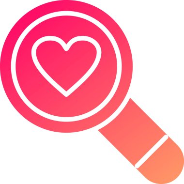 Kalp. Web simgesi basit illüstrasyon