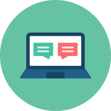 Konuş. Web simgesi basit illüstrasyon