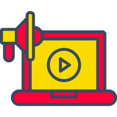 video oynatıcı vektör çizim