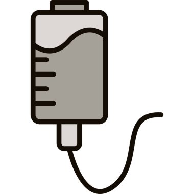 Kablo simgesi, vektör illüstrasyonu