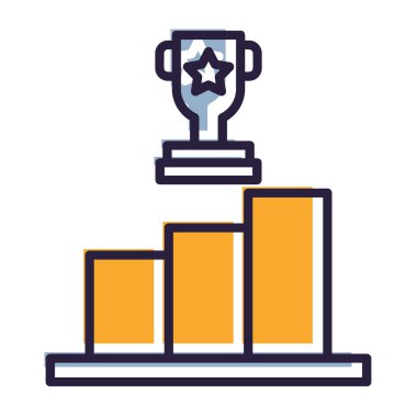 kupa simgesi vektör illüstrasyonu