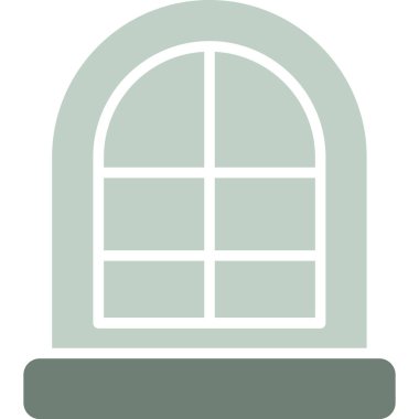 ev pencere simgesi, vektör, illüstrasyon