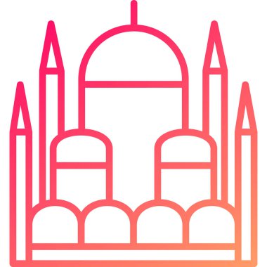 Bina. Web simgesi basit illüstrasyon