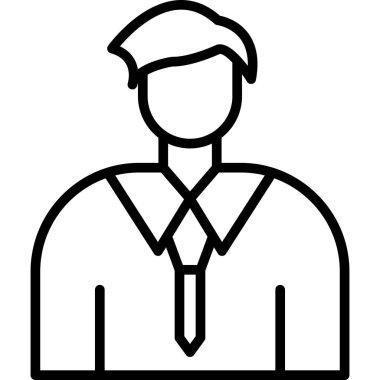 İş adamı simgesi vektör illüstrasyonu