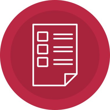 Belge simgesinin vektör illüstrasyonu