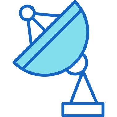 uydu simgesi vektör illüstrasyonu