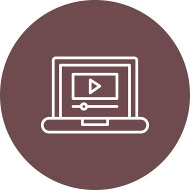 video oynatıcı vektör simgesi modern