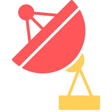 Uydu. Web simgesi basit illüstrasyon