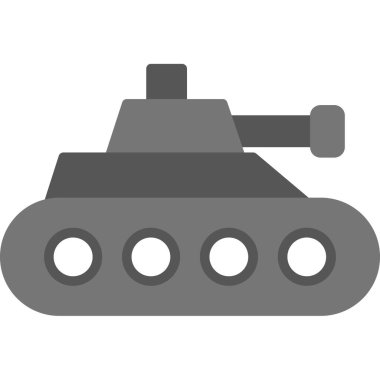 tank flat icon, vector illustration